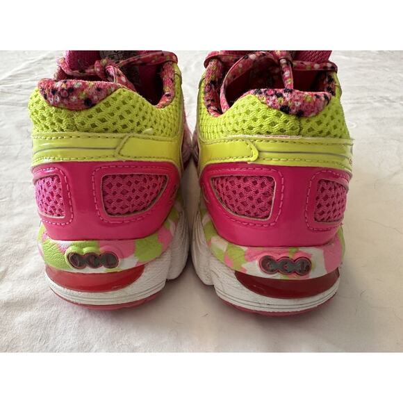 Asics Gel Kayano 21 C459N 3591 Pink Yellow Sz 1.5 Shoes Girls Kid Youth - Picture 7 of 15